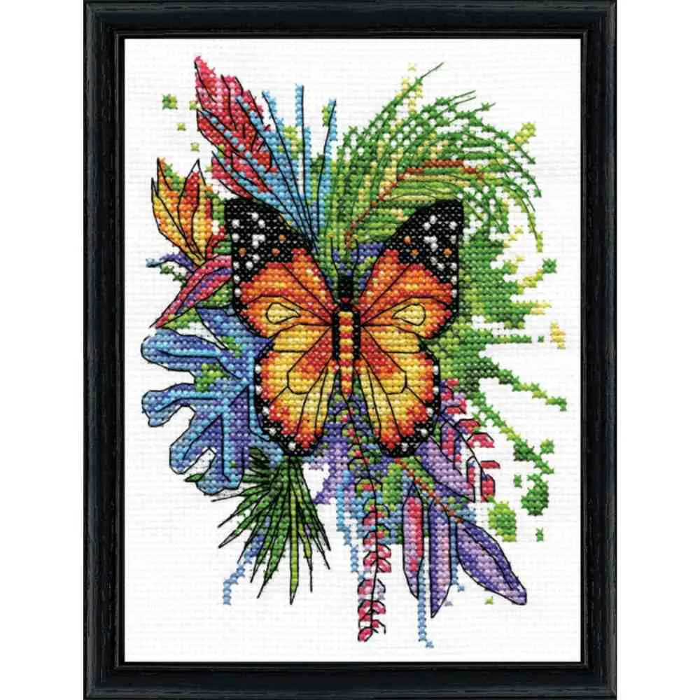 Design Works: Counted Cross Stitch - Butterfly