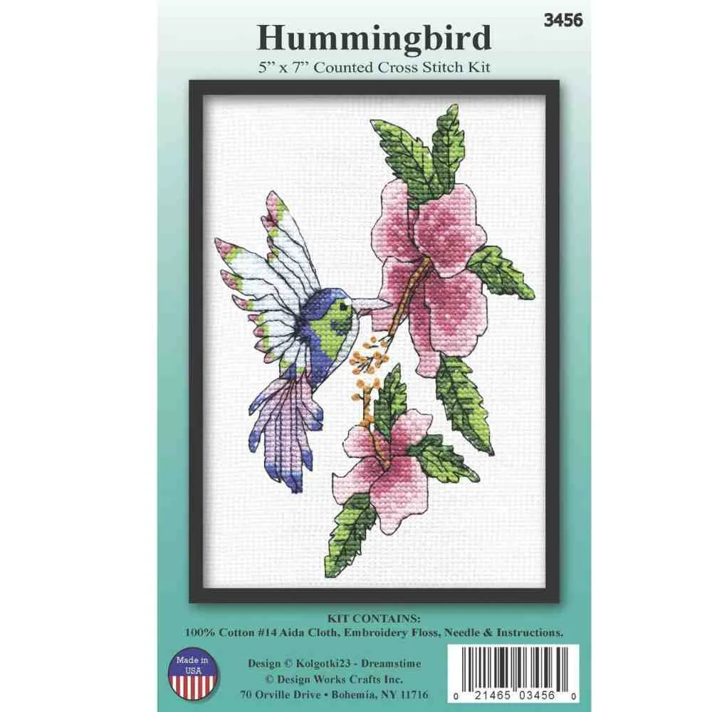 Design Works: Counted Cross Stitch - Hummingbird - Image 2