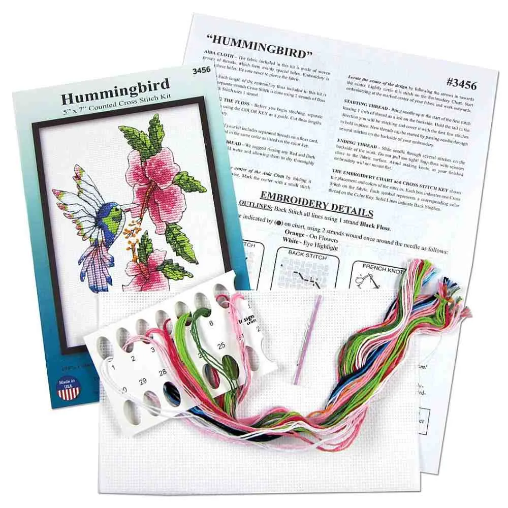 Design Works: Counted Cross Stitch - Hummingbird - Image 3