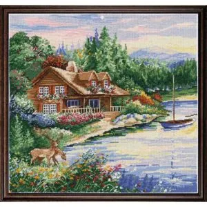 Design Works: Counted Cross Stitch - Lakeside Cabin