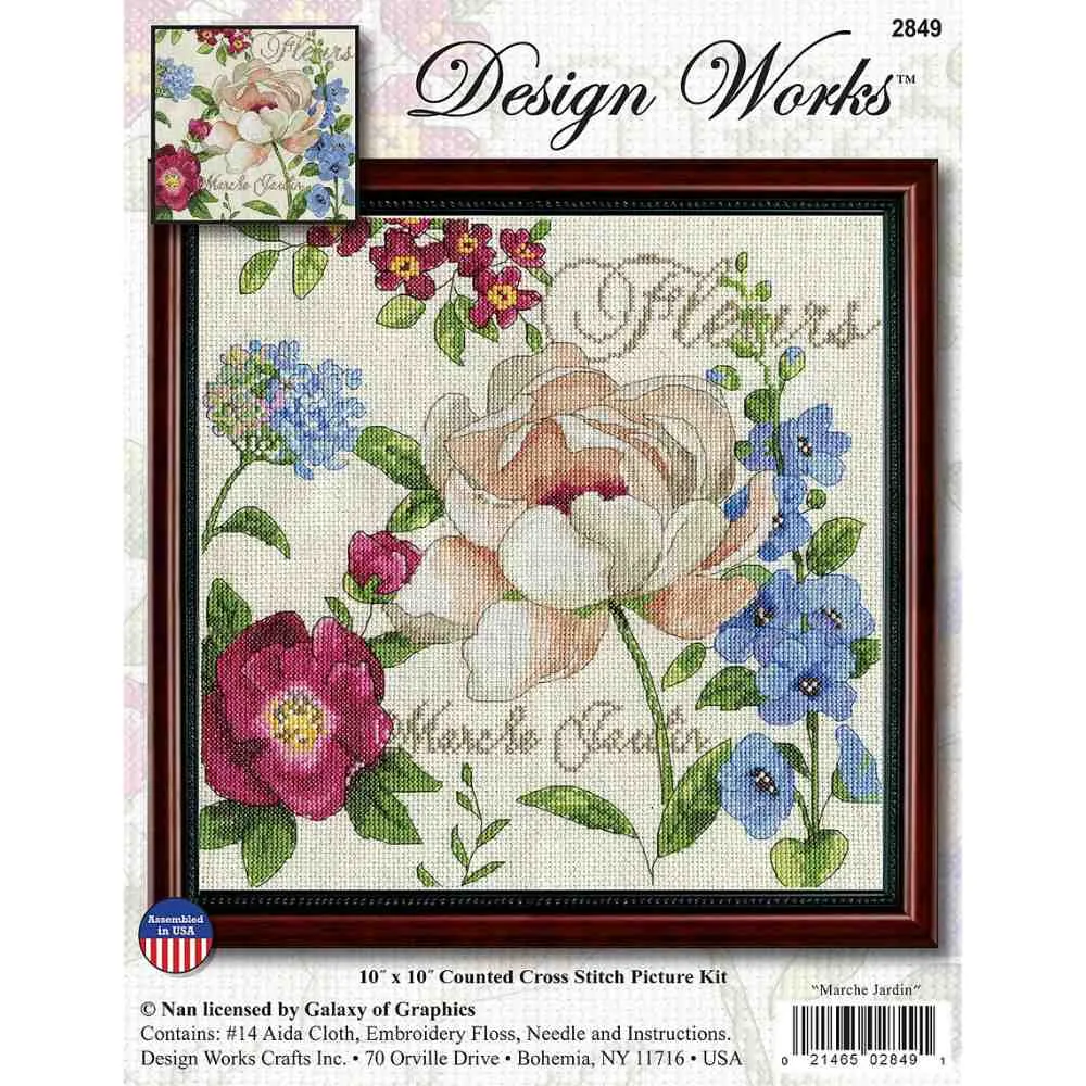 Design Works: Counted Cross Stitch - Marche Jardin - Image 2