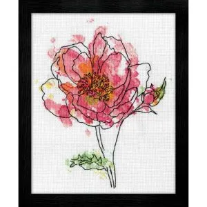 Design Works: Counted Cross Stitch - Pink Floral
