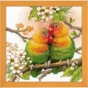 Riolis: Counted Cross Stitch - Lovebirds