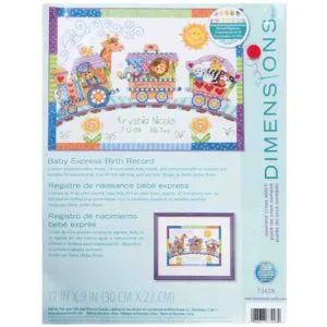 Dimensions: Cross Stitch Kit - Baby Express Birth Record