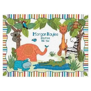 Dimensions: Cross Stitch Kit - MadZoo Birth Record