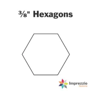 Imprezzio Notions: Hexagon ⅜" Papers