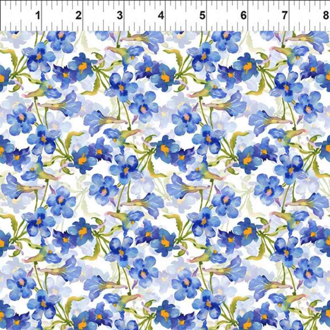 Tissu popeline légère de coton Coton British Garden - Printemps / Été
