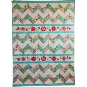 Monica Poole Designs: Georgina Rose - Cot Quilt & Cushion Set