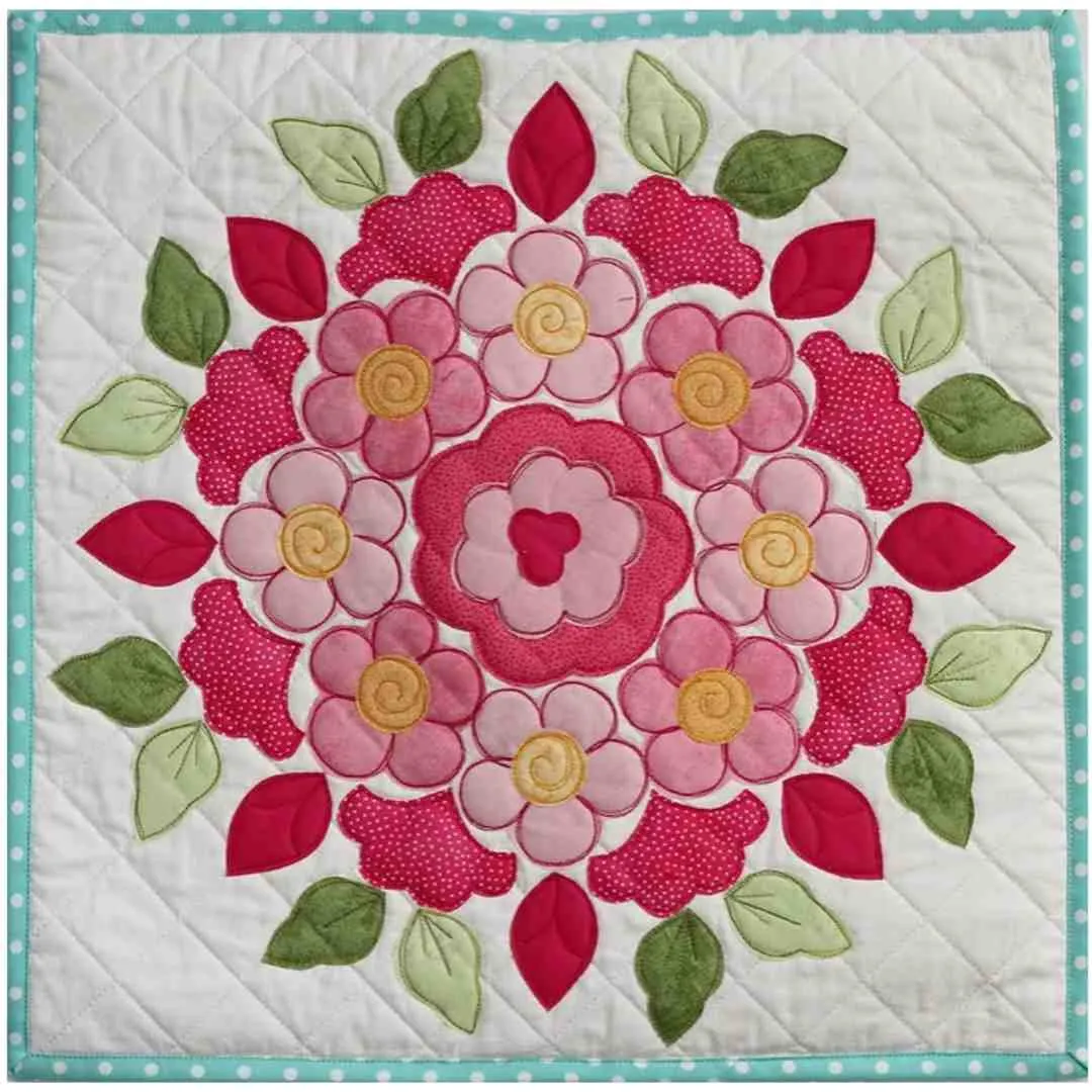 Monica Poole Designs: Georgina Rose - Cot Quilt & Cushion Set - Image 5
