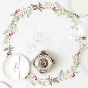 Rico Designs: Tablecloth - Berry Wreath