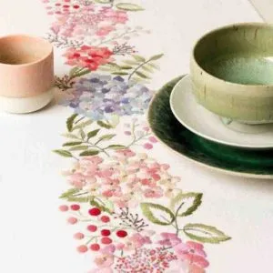 Rico Designs: Table Runner- Hydrangea