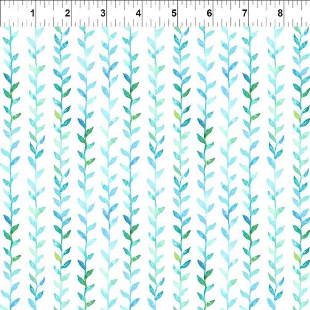 In the Beginning: Summer Breeze - Aqua Vines - Image 2