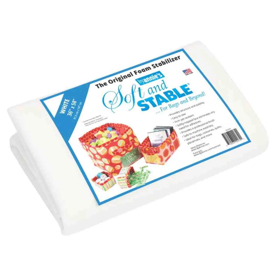 Soft and Stable: White 35" x 58"