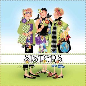 Jody Houghton Designs: Square Fabric Art Panels - Sisters