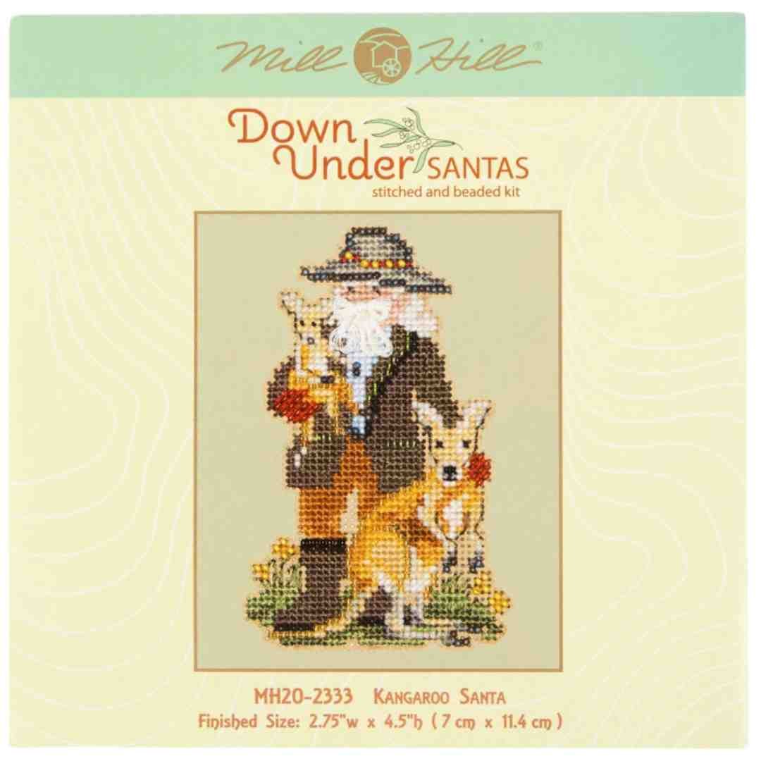 Mill Hill: Counted Cross Stitch - Down Under Santas, Kangaroo Santa - Image 2