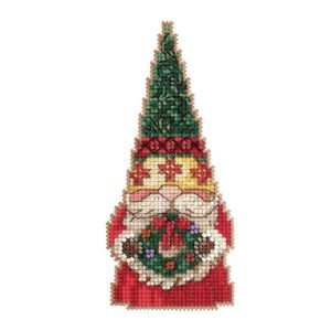 Mill Hill: Counted Cross Stitch - Gnome with Wreath
