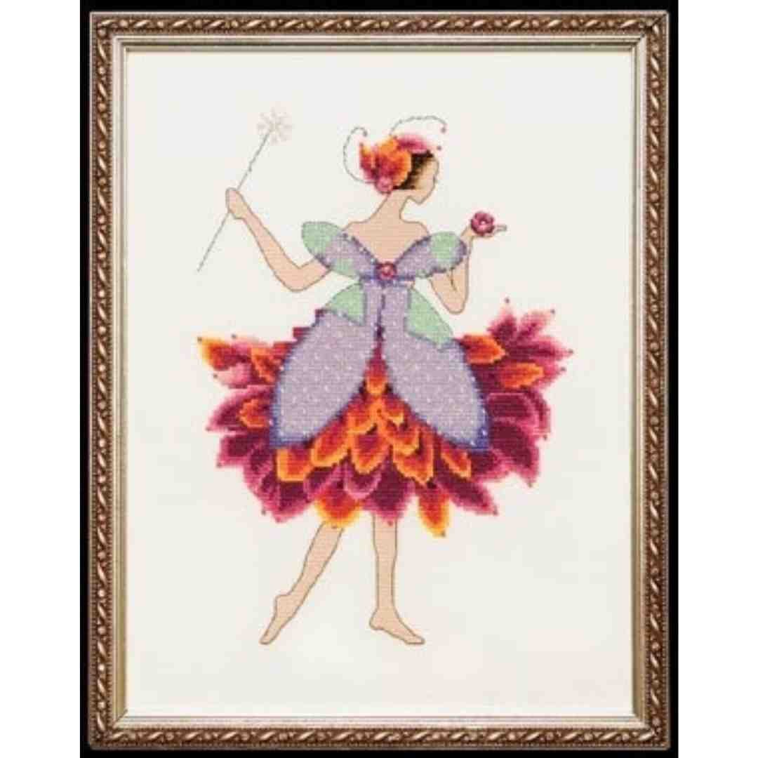 Nora Corbett: Counted Cross Stitch - Spring Garden, Peony