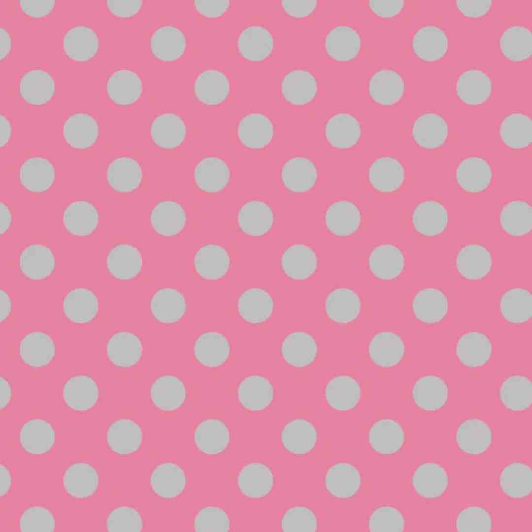 Riley Blake Designs: Medium Dot - Hot Pink/Grey