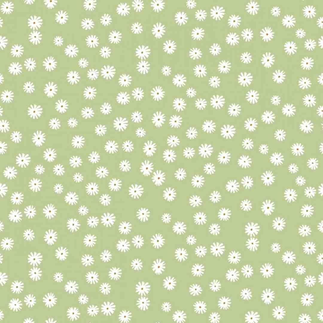 Riley Blake Designs: Flower Garden - Daisies Green