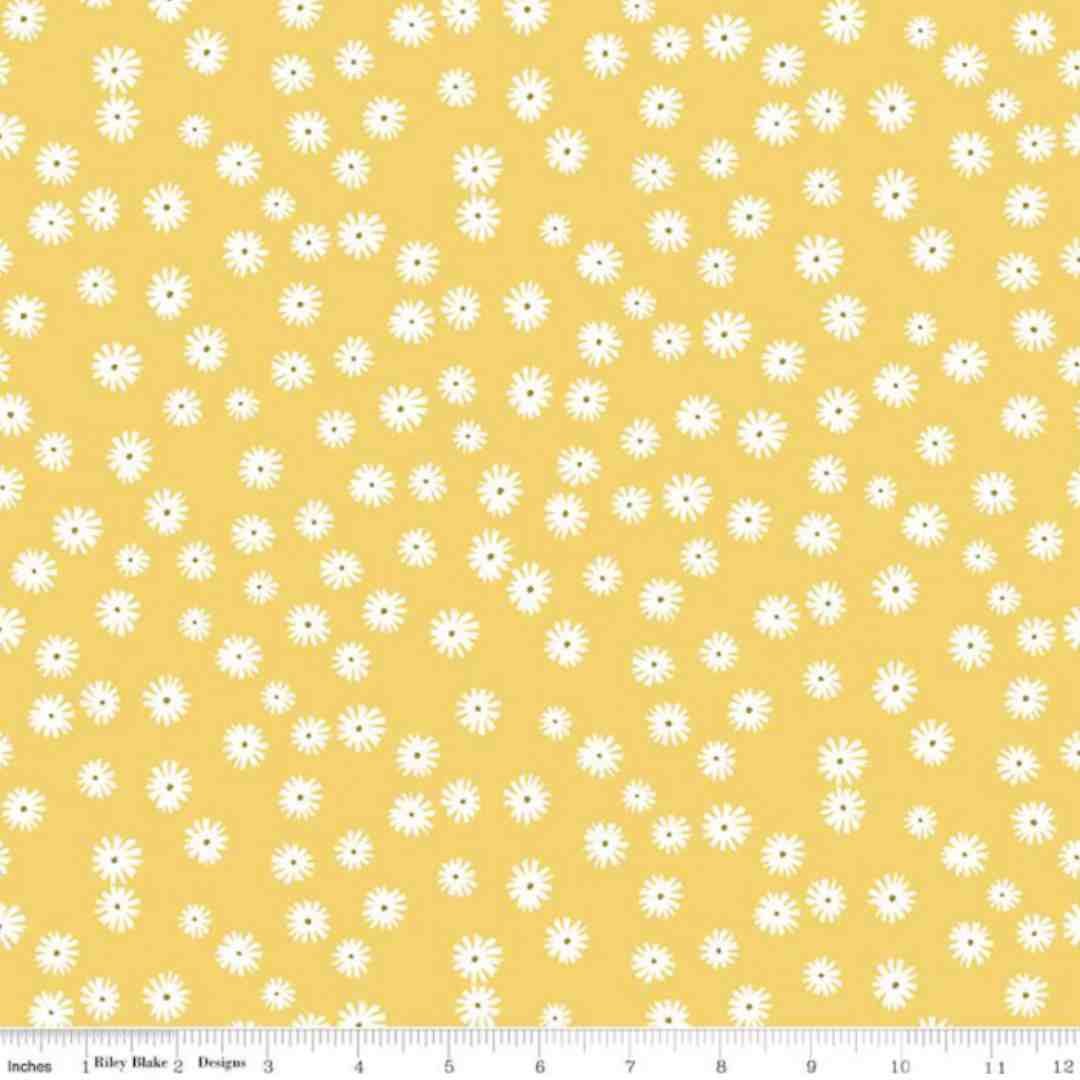 Riley Blake Designs: Flower Garden - Daisies Yellow - Image 2