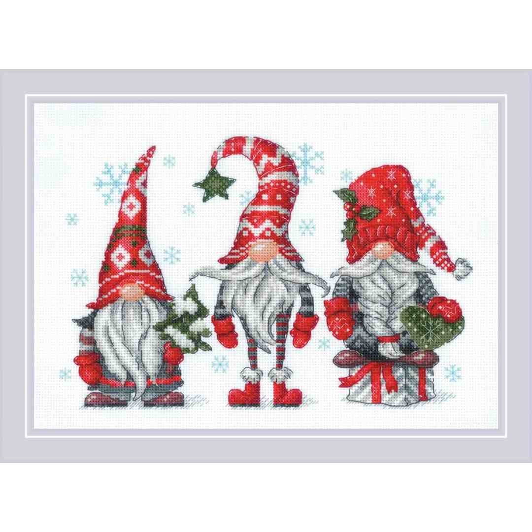 Riolis: Counted Cross Stitch - Gnomes