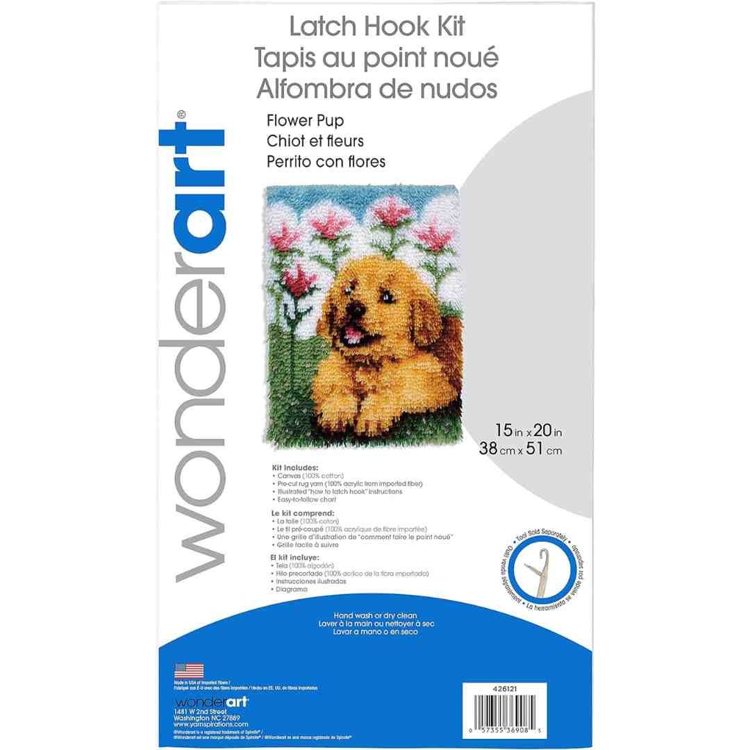Wonderart: Latch Hook Kit - Flower Pup - Image 2