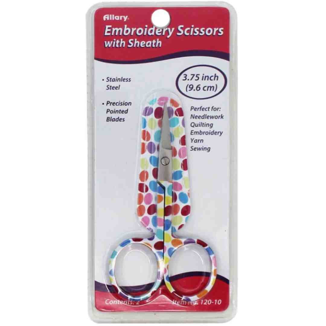 Allary: Embroidery Scissors with Sheath - Image 2