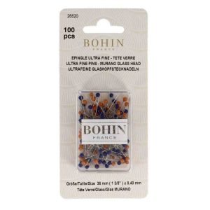 Bohin: Pins - Ultra Fine Glass Head Pins