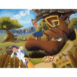 Heaven and Earth Designs: Counted Cross Stitch - Lady in Shoe