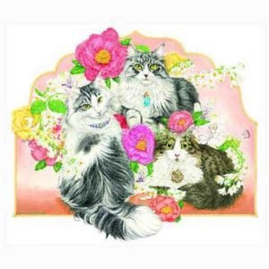 Heaven and Earth Designs: Counted Cross Stitch - Spring Cat