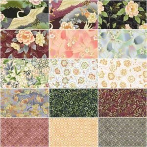 Robert Kaufman: Imperial Collection Honoka - Fat Quarter Bundle ~ Complete Range (23)