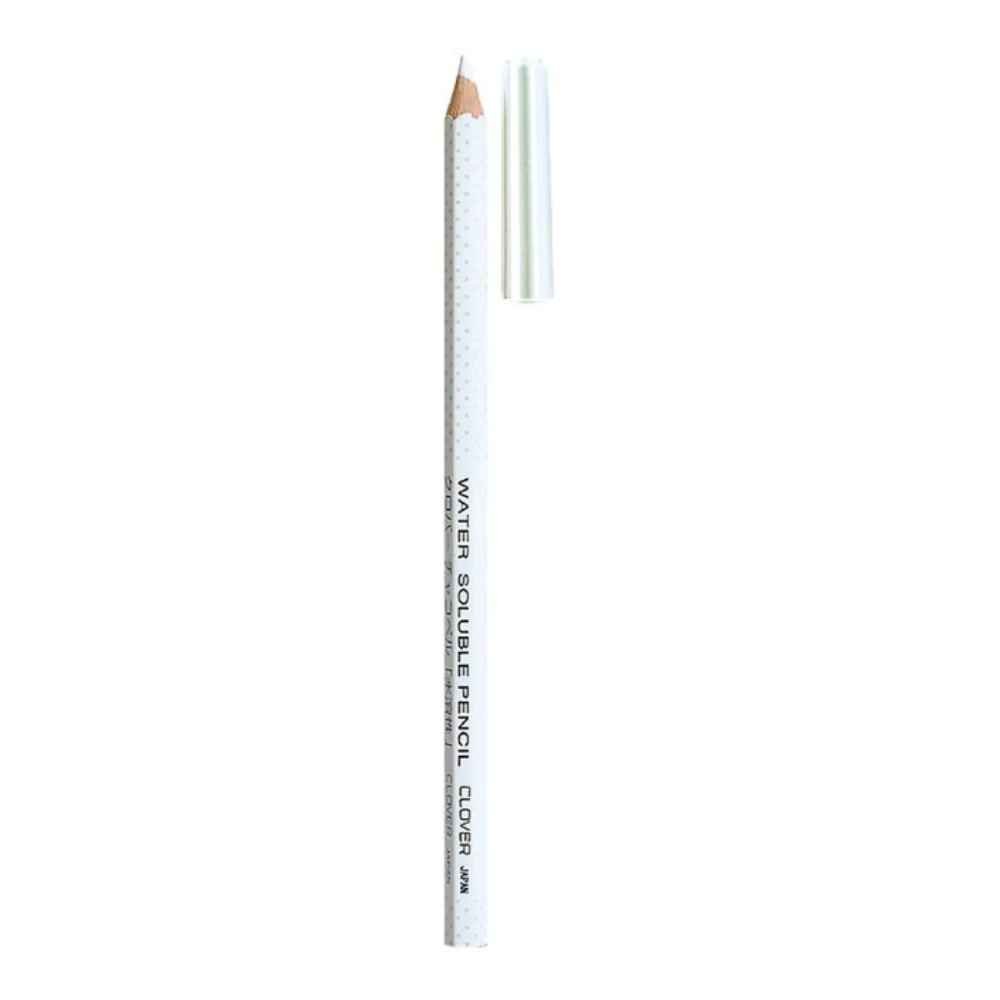 Clover Water Soluble Pencil - White, 1pc, For Precise Fabric Marking