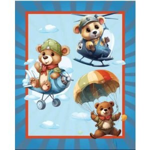 Devonstone: Cot Panel - Bears Flying