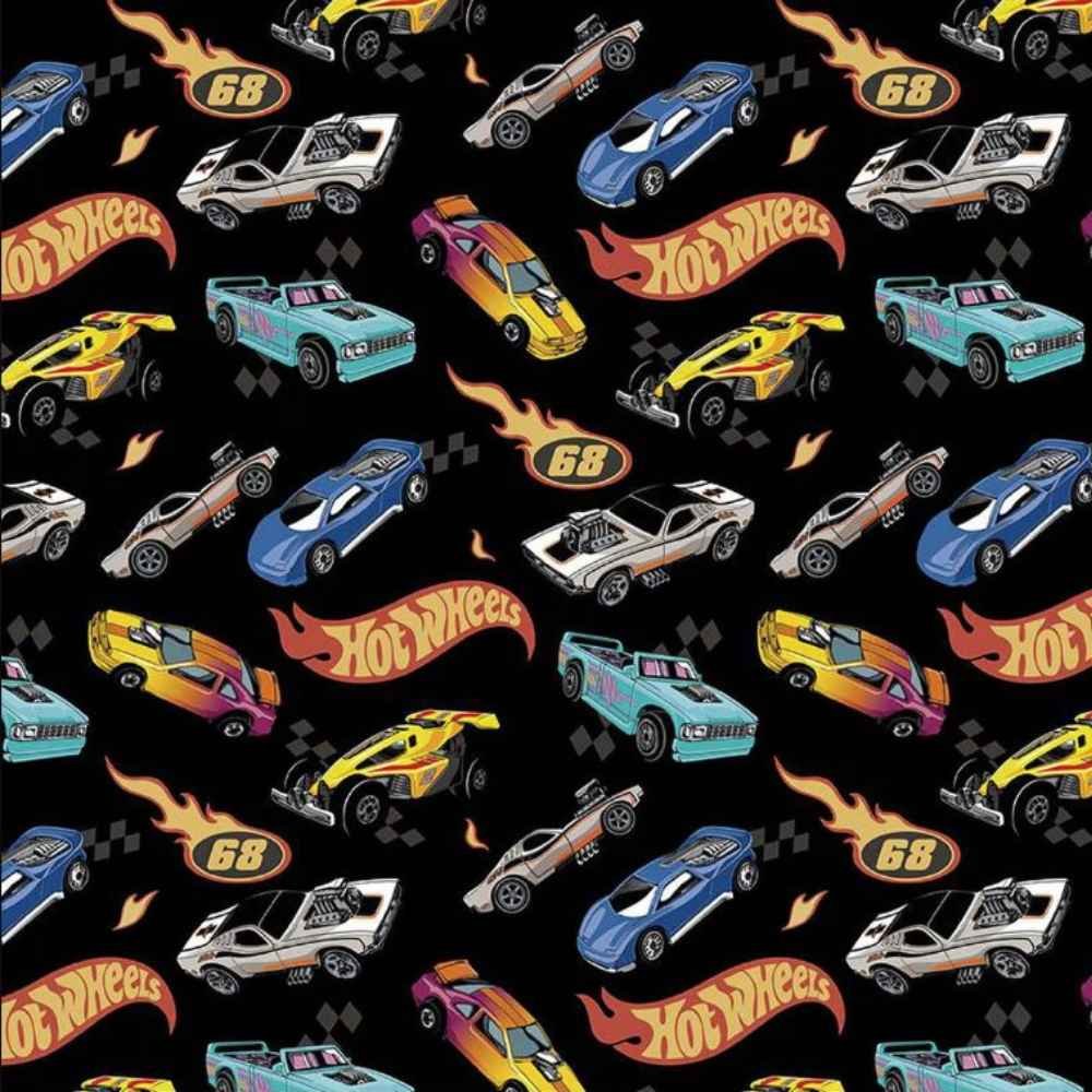 Riley Blake: Hot Wheels, Made to Race - Cars Black