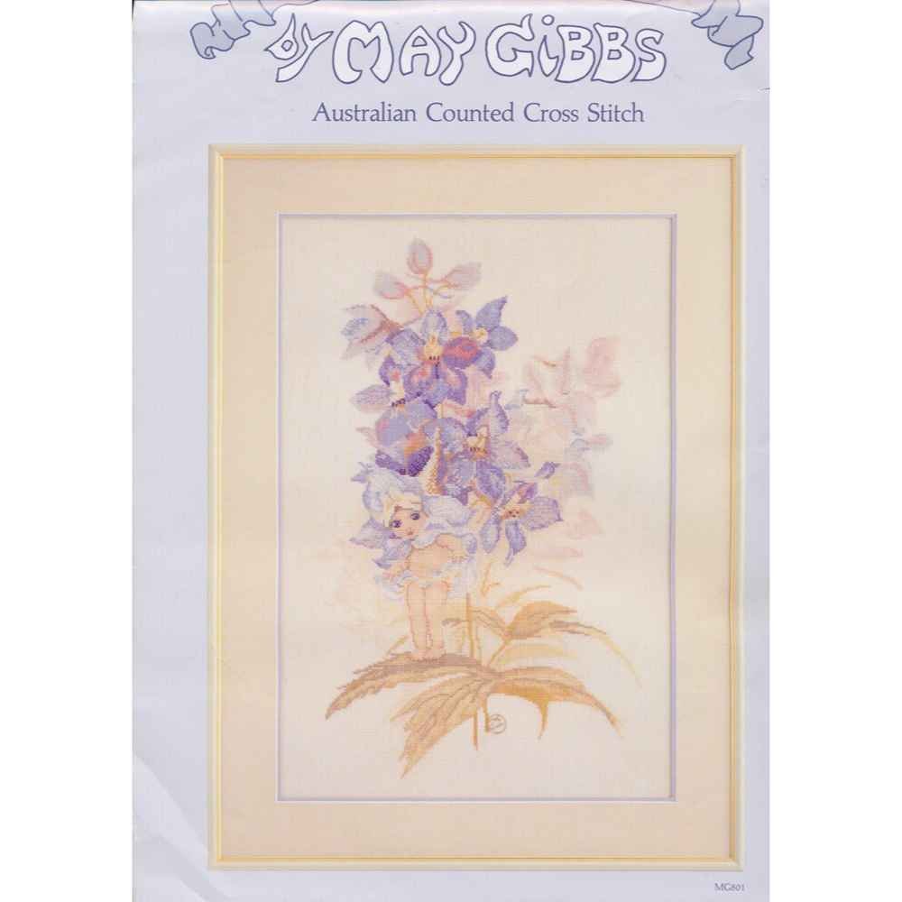 May Gibbs: Counted Cross Stitch - Delphinium Fairy MG801 - Image 2