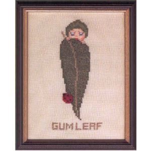 May Gibbs: Counted Cross Stitch - Gum Leaf