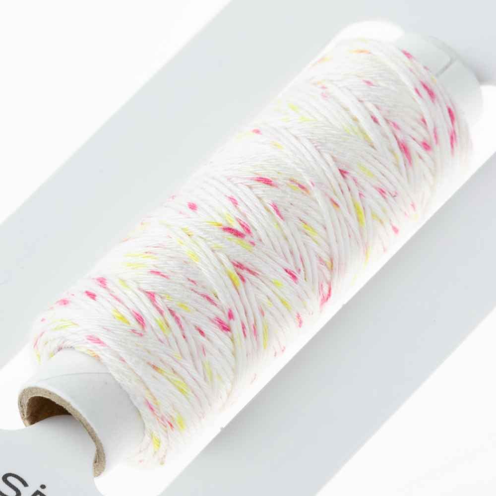 COSMO: Sashiko Thread - (103) Shaved Ice - Pink Yellow - Image 3