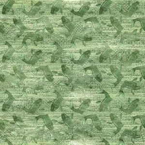 In the Beginning: Oriental Gardens - Green Koi 5OG03