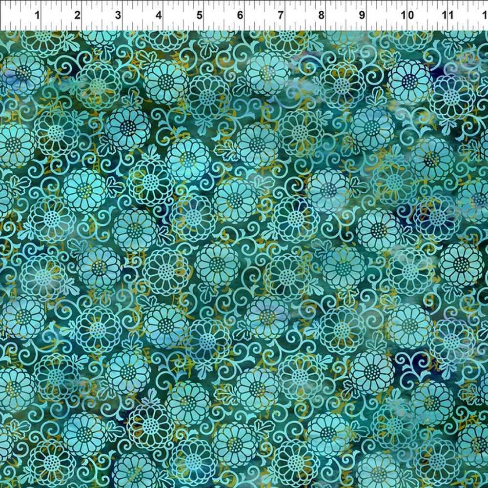 In the Beginning: Oriental Gardens - Teal Lace 7OG-2 - Image 2