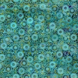 In the Beginning: Oriental Gardens - Teal Lace 7OG-2