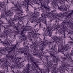 QT Fabrics: Floral Allure - Sprigs, Grape
