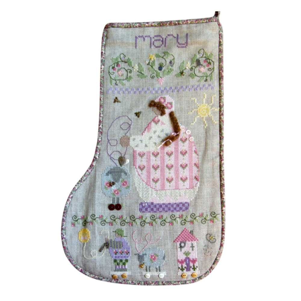 Shepherd's Bush: Counted Cross Stitch Stocking - Mary Charm Pack - Image 2