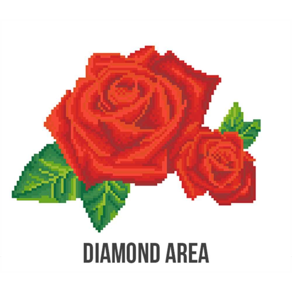 Diamond Dotz: Intermediate Kit - Red Rose Sparkle - Image 2
