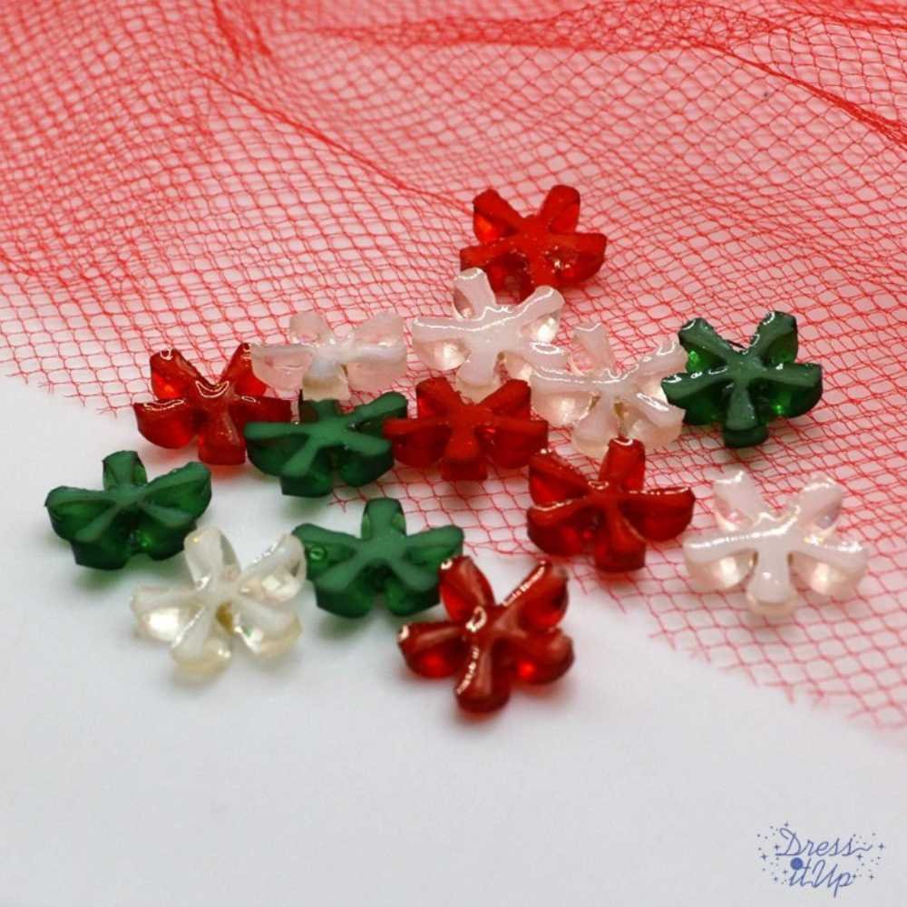 Dress it Up Buttons: Holiday Collection - Festive Flowers - Image 3