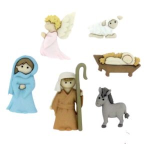 Dress it Up Buttons: Holiday Collection - Nativity