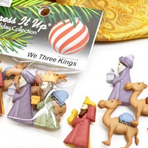 Dress it Up Buttons: Holiday Collection - We Three Kings