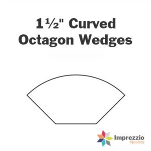 Imprezzio Notions: 1½" Curved Octagon Wedge Papers