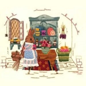 Roseworks Embroidery Design: Beatrice Bunny