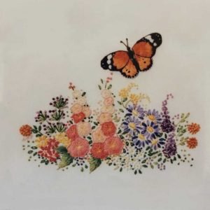 Roseworks Embroidery Design: Butterfly Garden #1