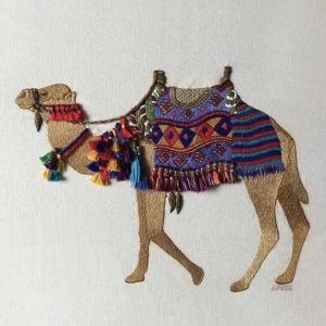 Roseworks Embroidery Design: Camel